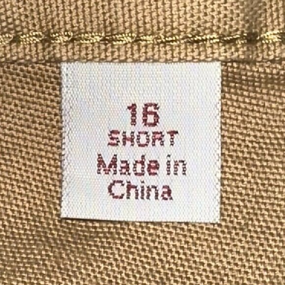 Carhartt Original Fit Straight Leg Crawford Pant‎ 16 Short Tan High Rise Cargo - Picture 5 of 9